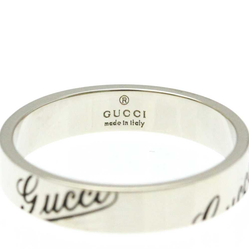 Gucci Gucci Logo Print Ring White Gold (18K) Fash… - image 8