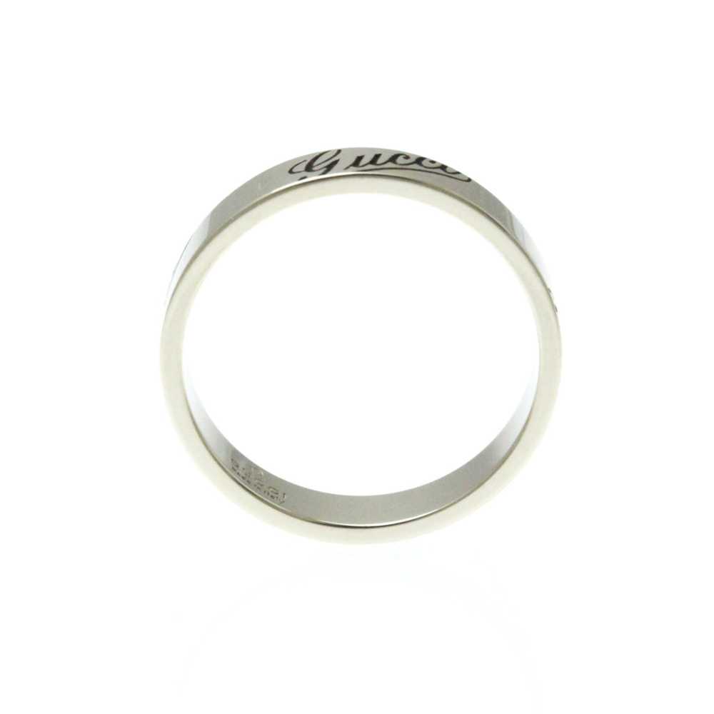 Gucci Gucci Logo Print Ring White Gold (18K) Fash… - image 9