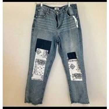 Kenzie Vintage Slim Patchwork Jeans Size 8 Womans