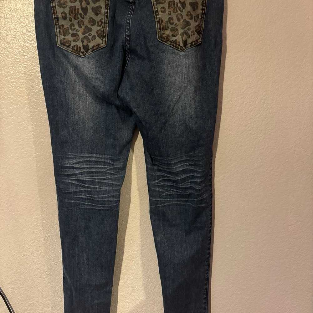 Rockawear cheetah print jeans - image 1