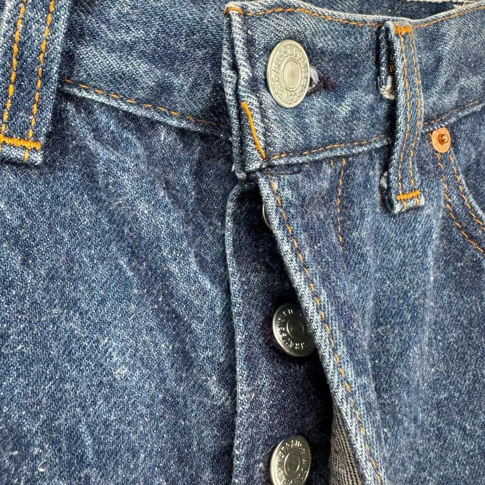 Vintage Levis 501 Made in USA Button Fly Jeans 11… - image 5
