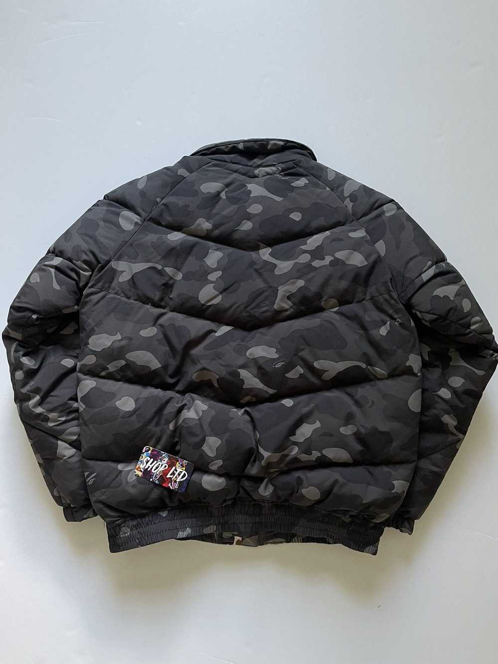 Bape A Bathing Ape Black Camo Puffer Jacket - image 10