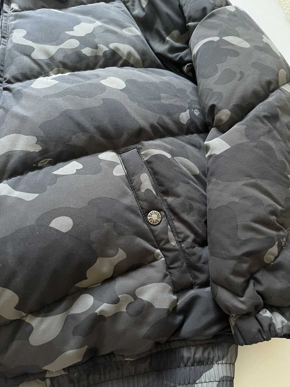 Bape A Bathing Ape Black Camo Puffer Jacket - image 4