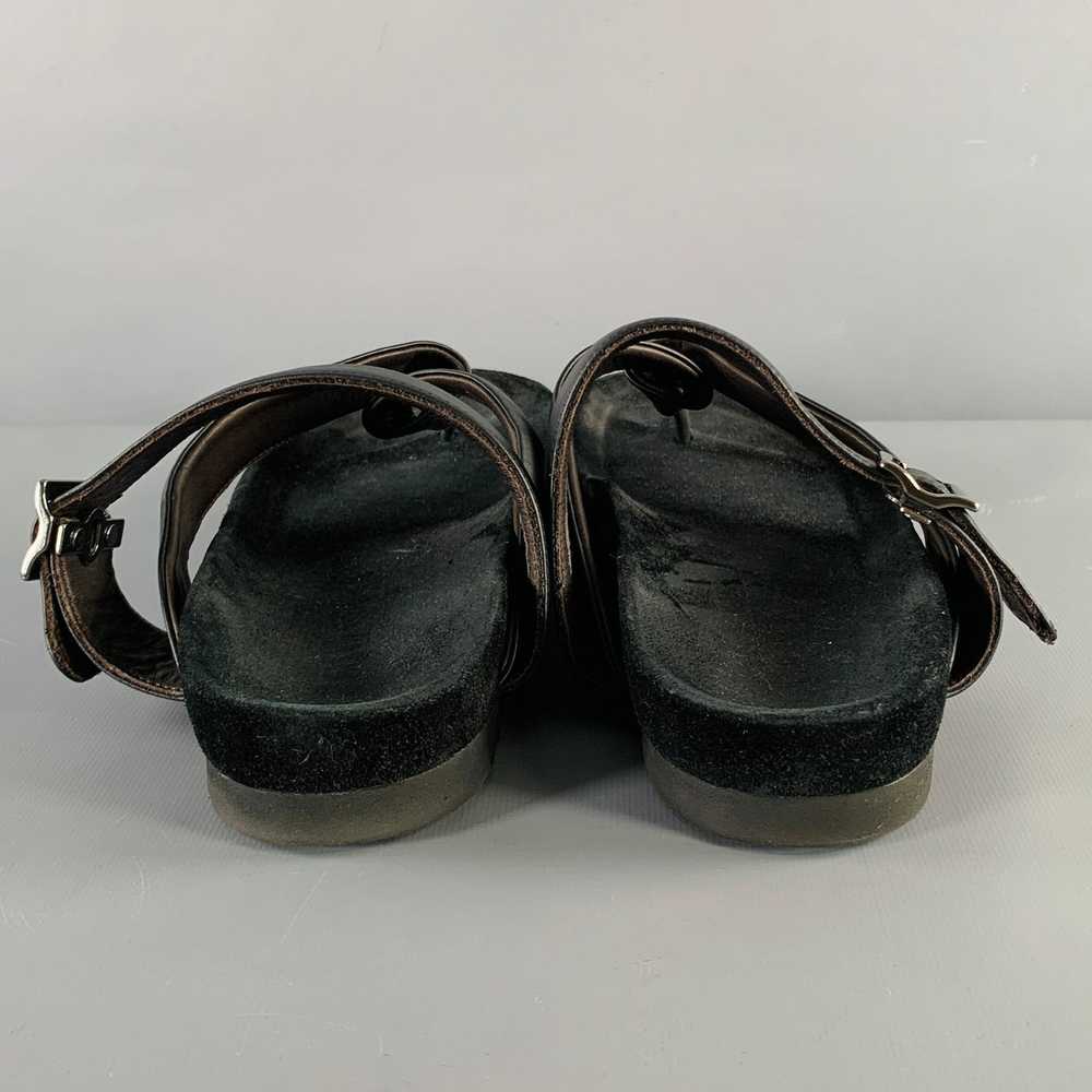 Lanvin Black Leather Thong Sandals - image 3