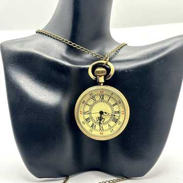 Vintage Gold Watch Pendant - image 1