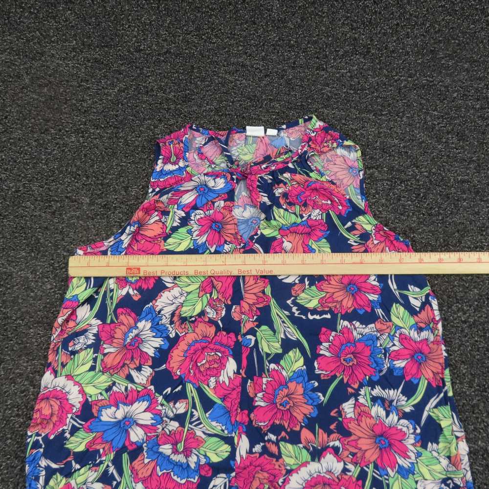 Gap Gap Shirt Womens Size Small Pink & Blue Flora… - image 2