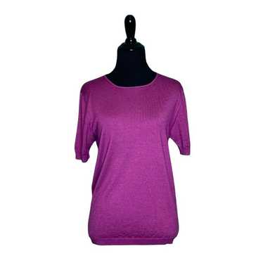 Cruciani Cruciani Fuchsia short sleeves sweater t… - image 1