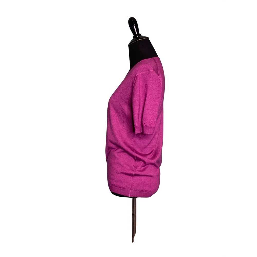 Cruciani Cruciani Fuchsia short sleeves sweater t… - image 6