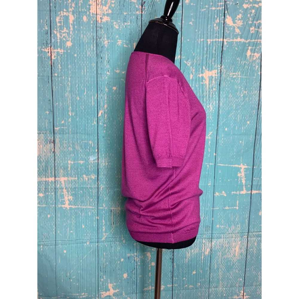 Cruciani Cruciani Fuchsia short sleeves sweater t… - image 7