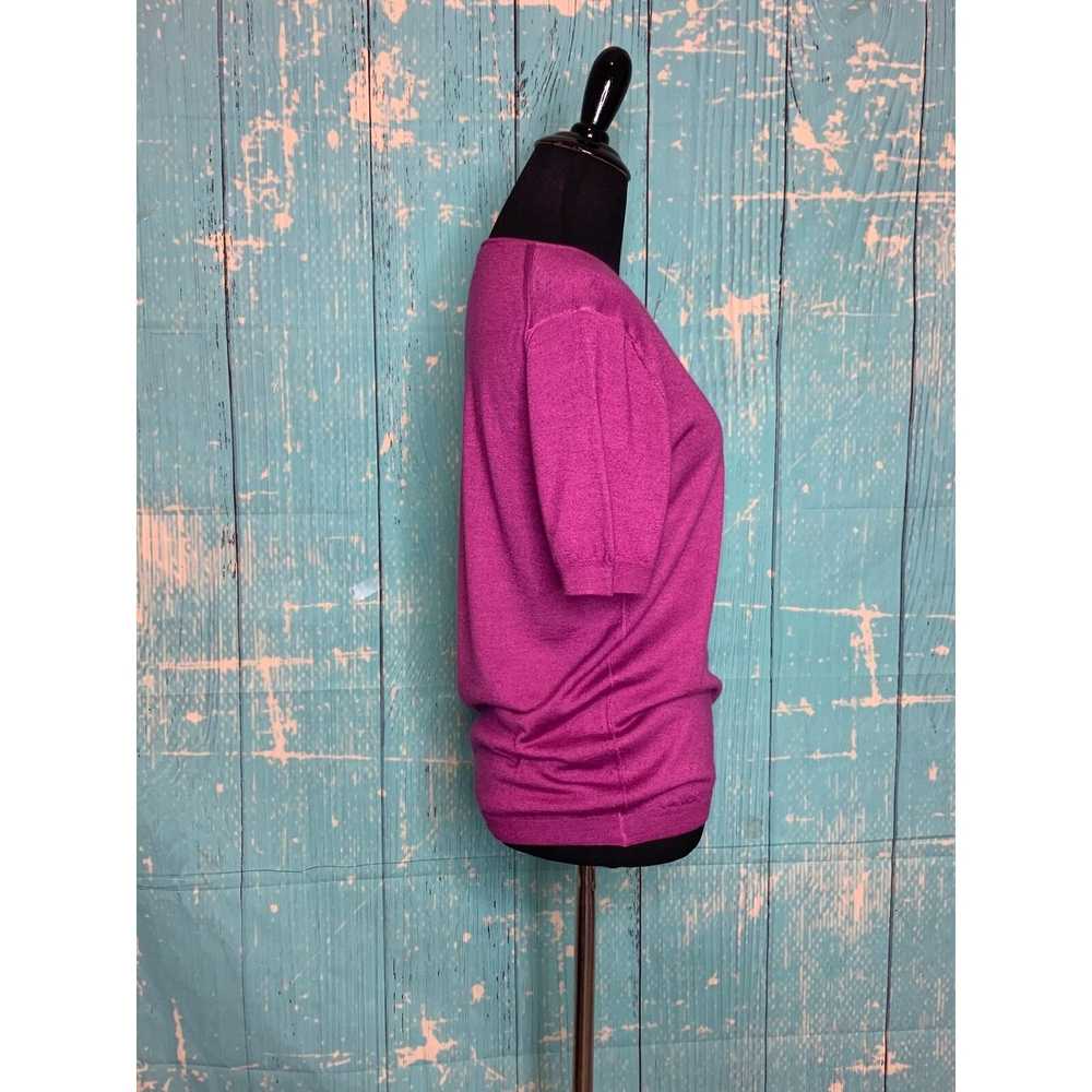 Cruciani Cruciani Fuchsia short sleeves sweater t… - image 8