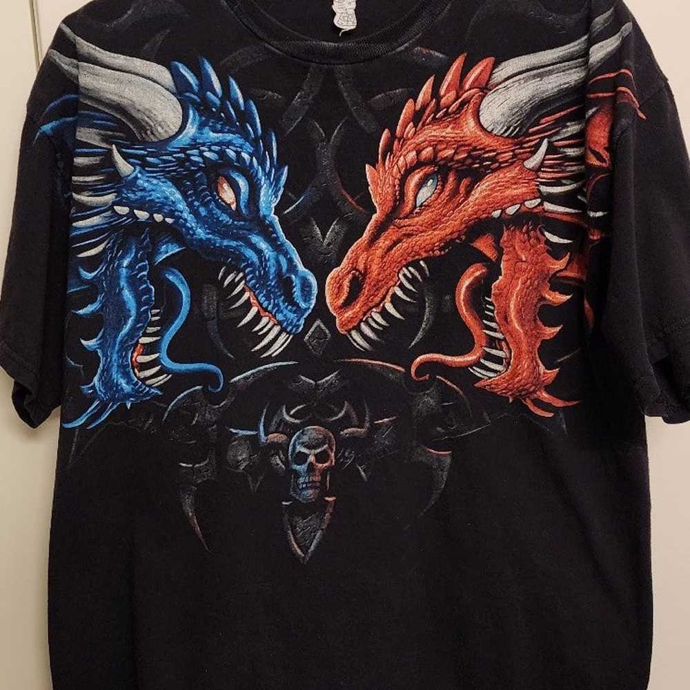 Y2K vintage dragons t shirt - image 1
