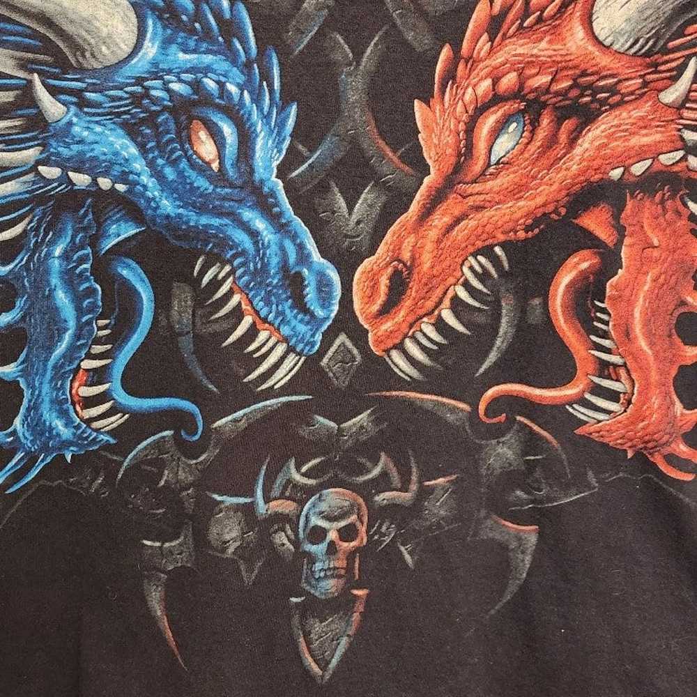 Y2K vintage dragons t shirt - image 2