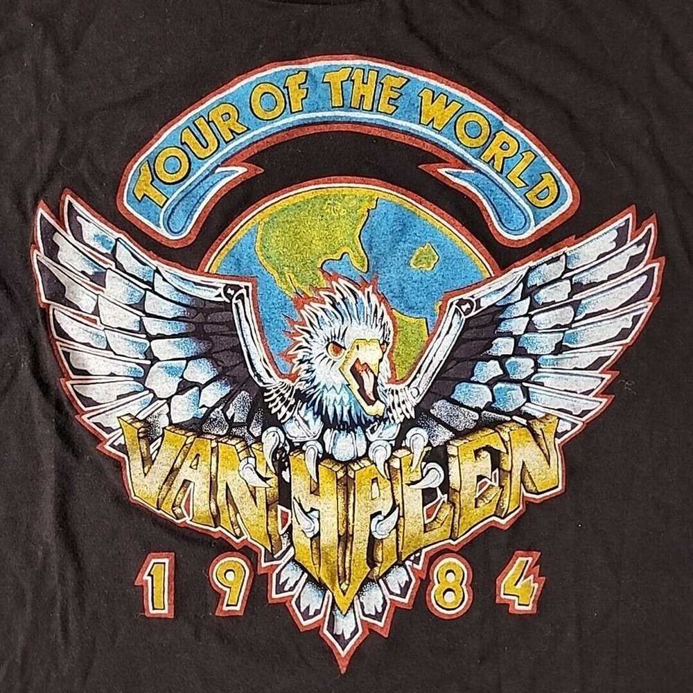 Vintage 80’s Van Halen Tour of the World 1984 Con… - image 2
