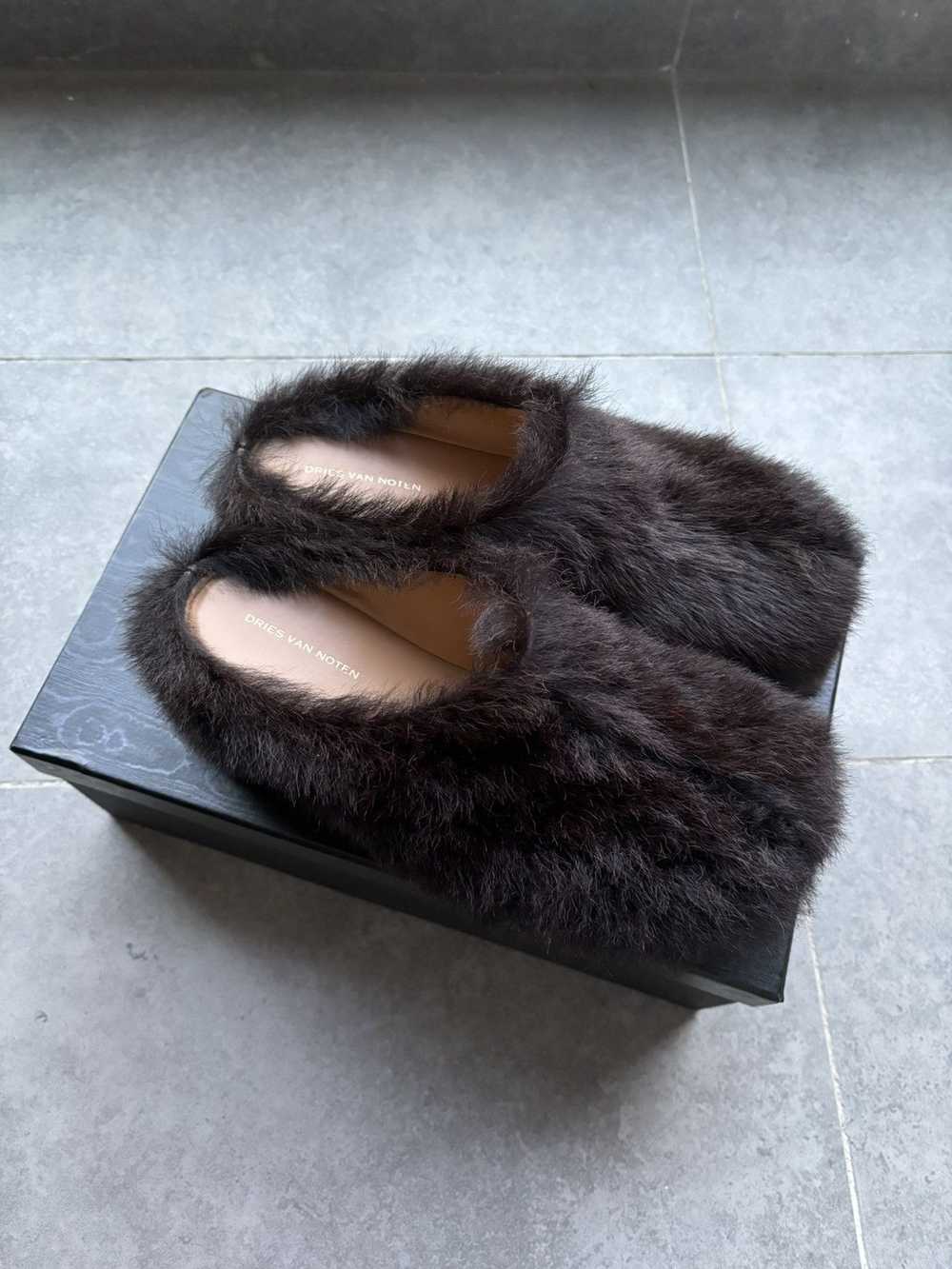 Dries Van Noten Dries Van Noten platform fur mule - image 1