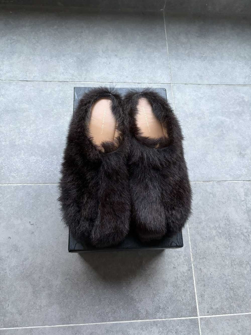 Dries Van Noten Dries Van Noten platform fur mule - image 3