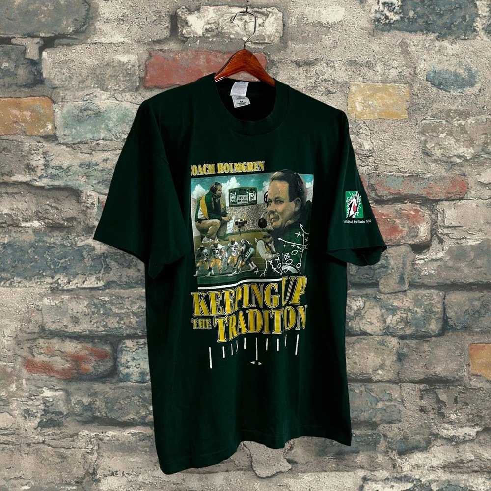 Vintage Green Bay Packers Shirt Coach Holmgren Gr… - image 4