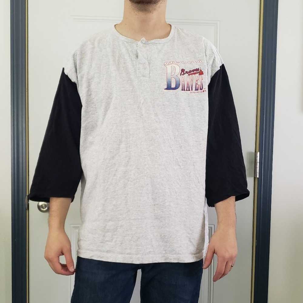 90s Atlanta Braves Baseball Tee - image 1