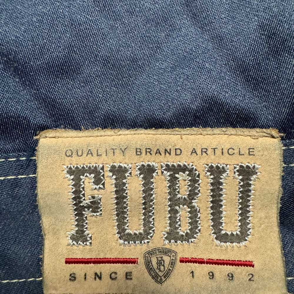 Fubu Fubu Y2K Vintage Dark Dye Blue Wash Denim Tr… - image 7