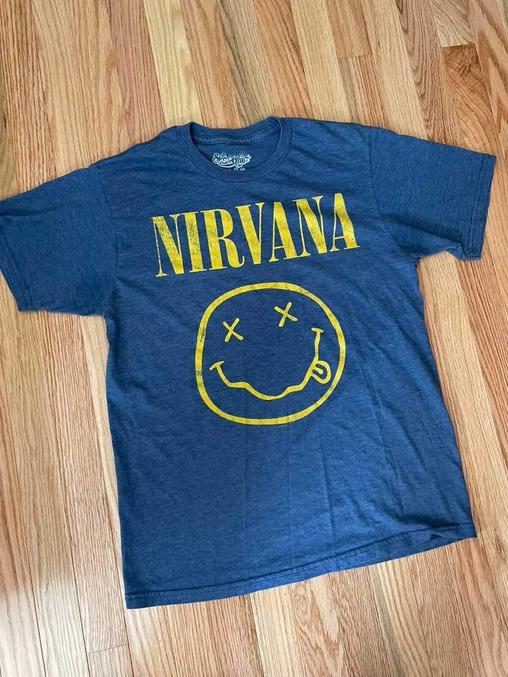 Band Tees × Nirvana × Vintage Iconic Dead Smiley … - image 1