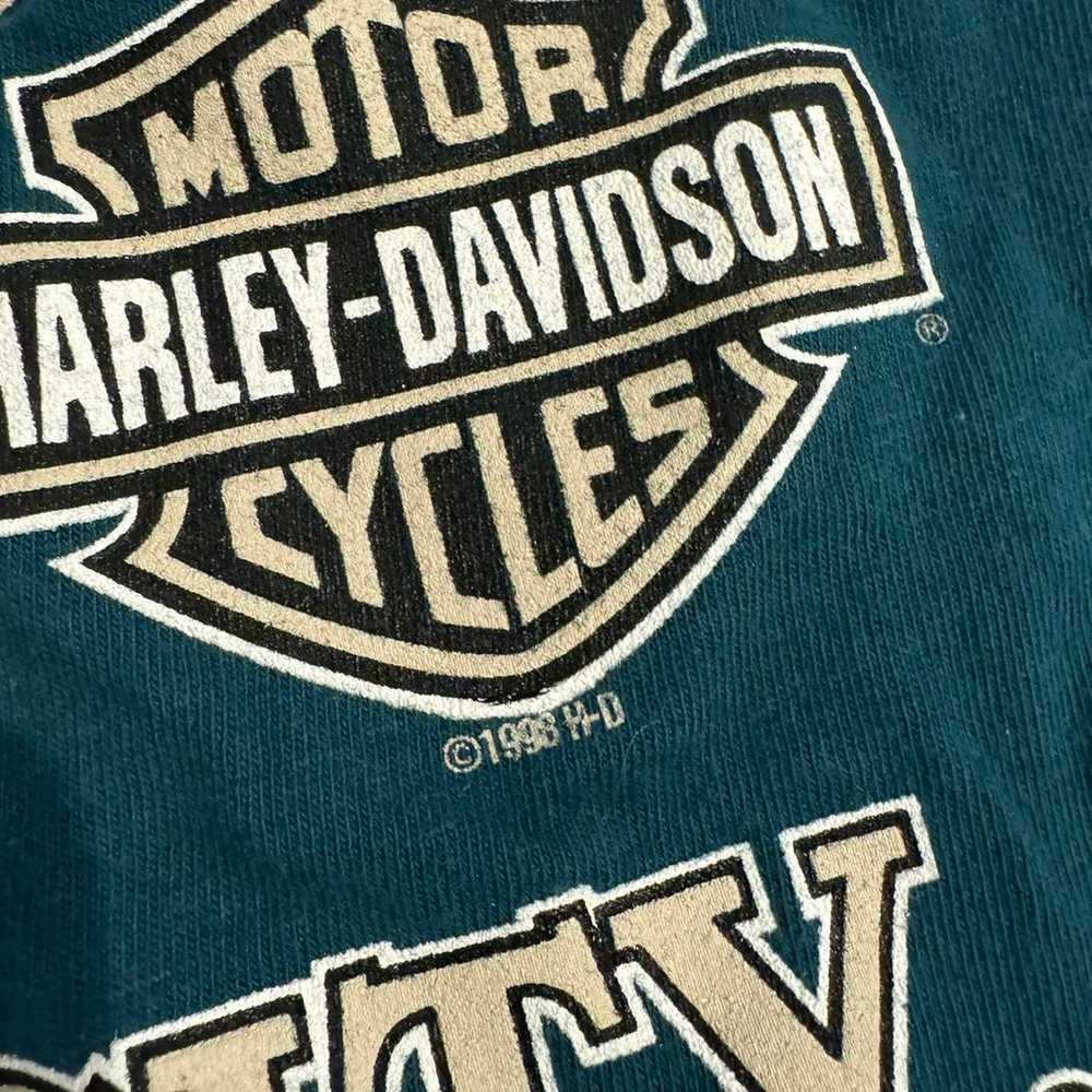 Vintage 90s Harley Davidson 1998 Ocean City Shirt - image 5