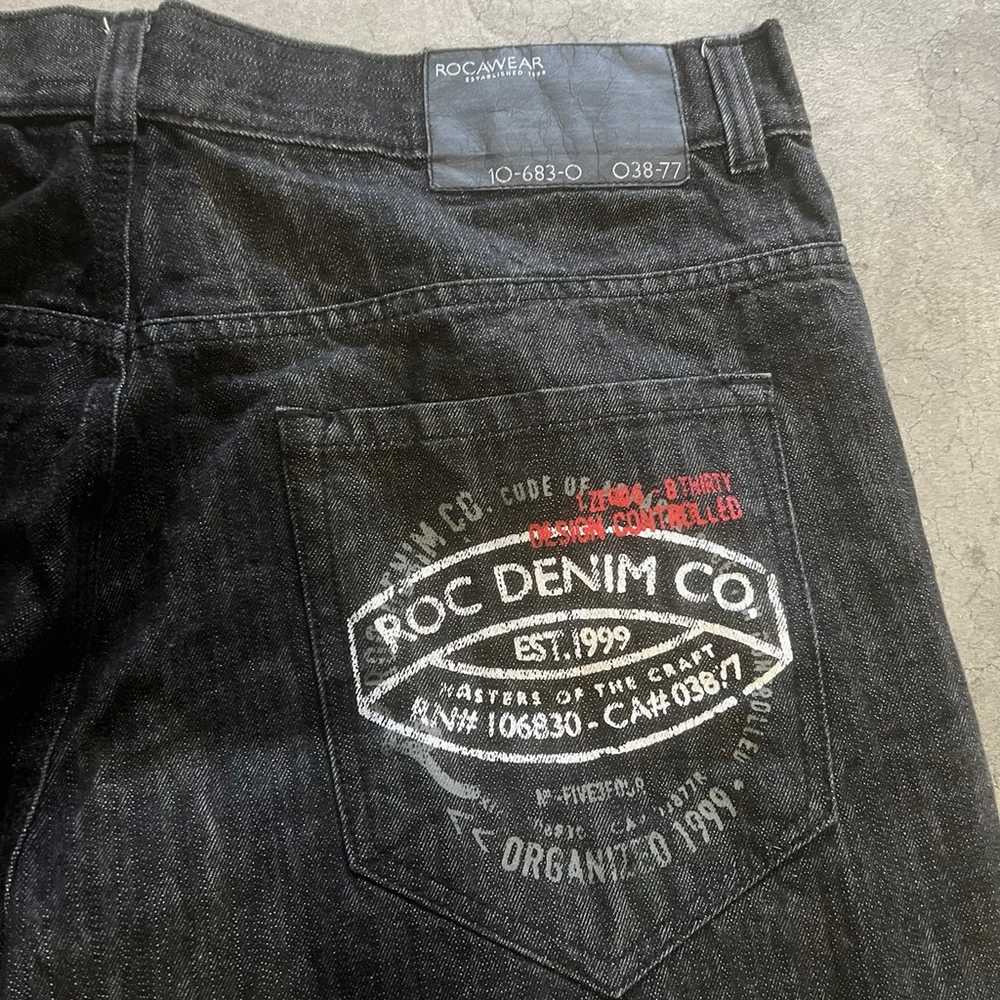 Crazy Rare Y2K Vintage Baggy Rocawear Denim Jeans - image 2