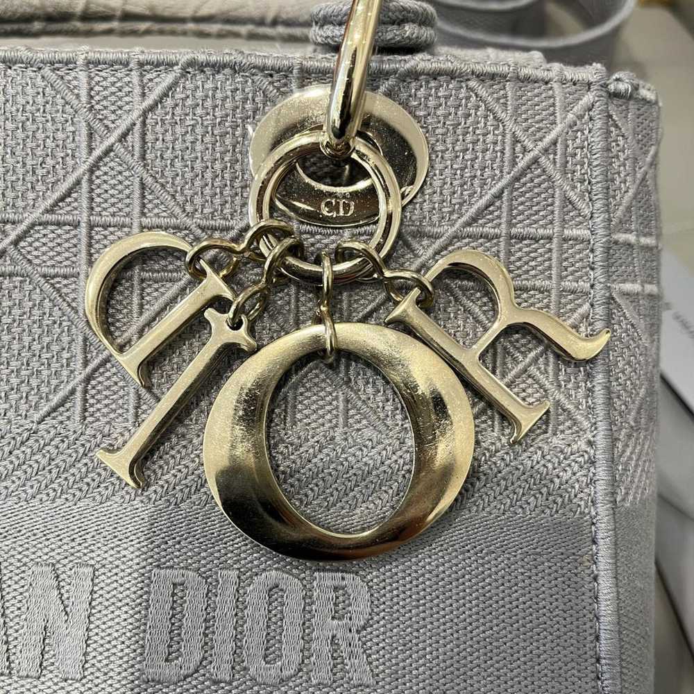 Dior Lady Dior cloth handbag - image 10