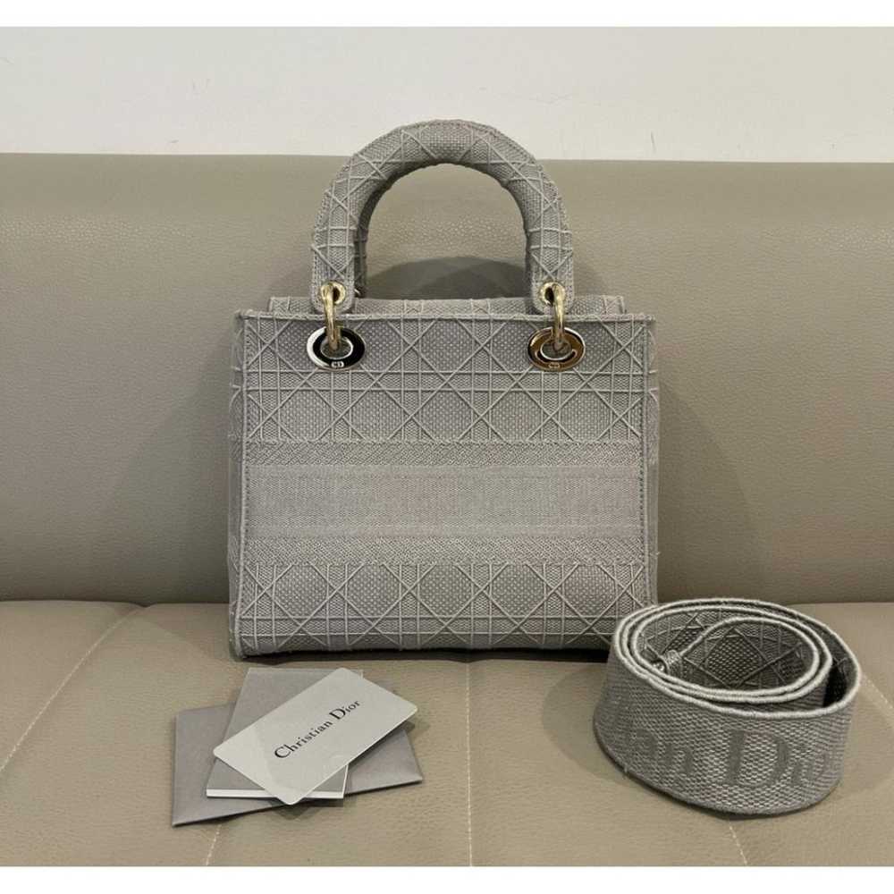 Dior Lady Dior cloth handbag - image 2