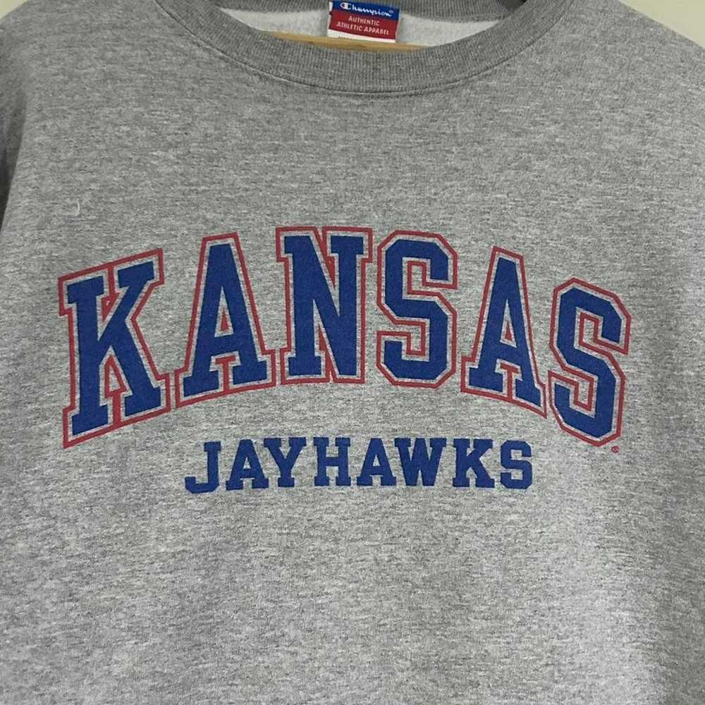 Vintage Champion Kansas Jayhawks Hoodie - image 2