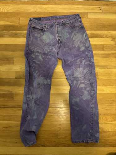 Levi's Purple Levis 501 acid wash