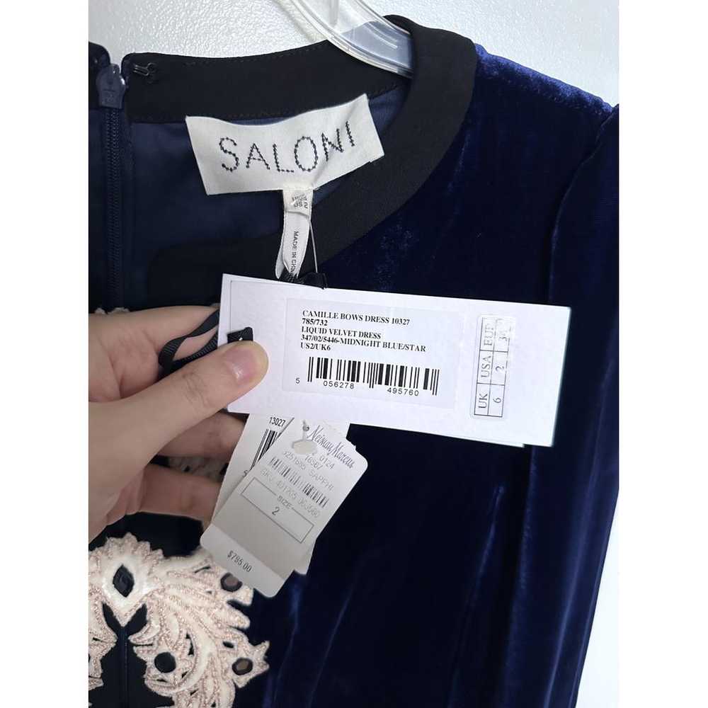 Saloni Velvet mid-length dress - image 3
