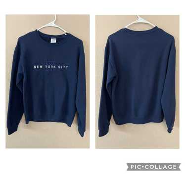 New York City Pullover Unisex Size Small Navy Blu… - image 1