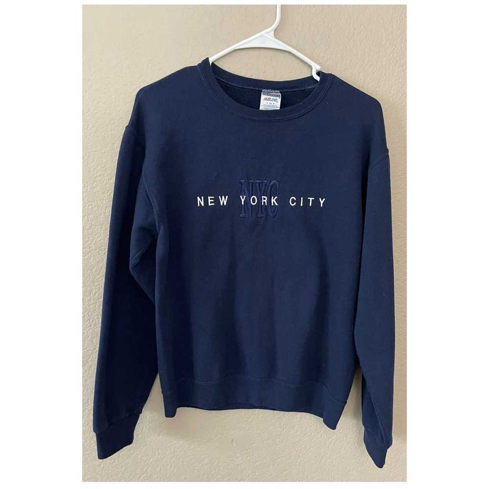 New York City Pullover Unisex Size Small Navy Blu… - image 2