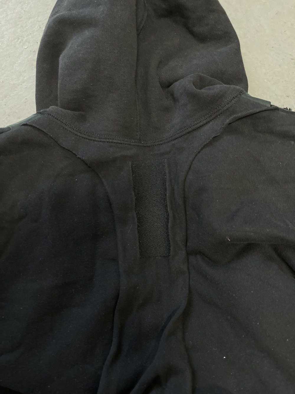 Rick Owens Slab black layered hoodie - image 5