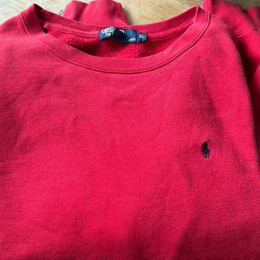 Polo Ralph Lauren Pullover Sweatshirt Mens XL Red… - image 1