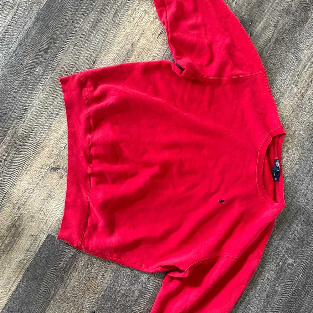 Polo Ralph Lauren Pullover Sweatshirt Mens XL Red… - image 2