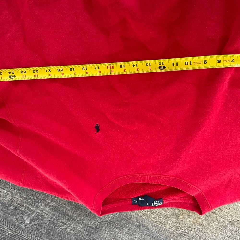 Polo Ralph Lauren Pullover Sweatshirt Mens XL Red… - image 3
