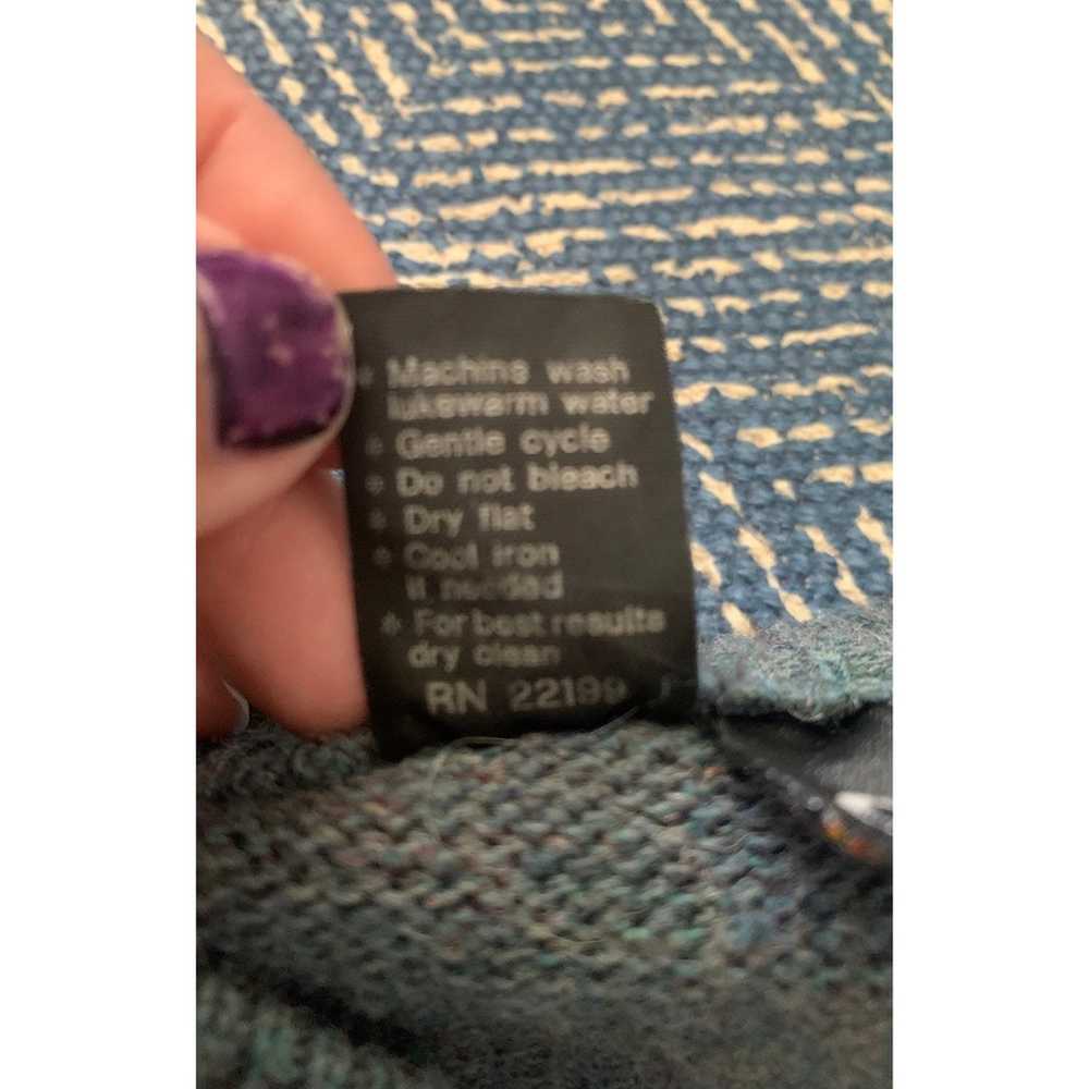 Colore italia argyle wool sweater size xl vintage - image 4