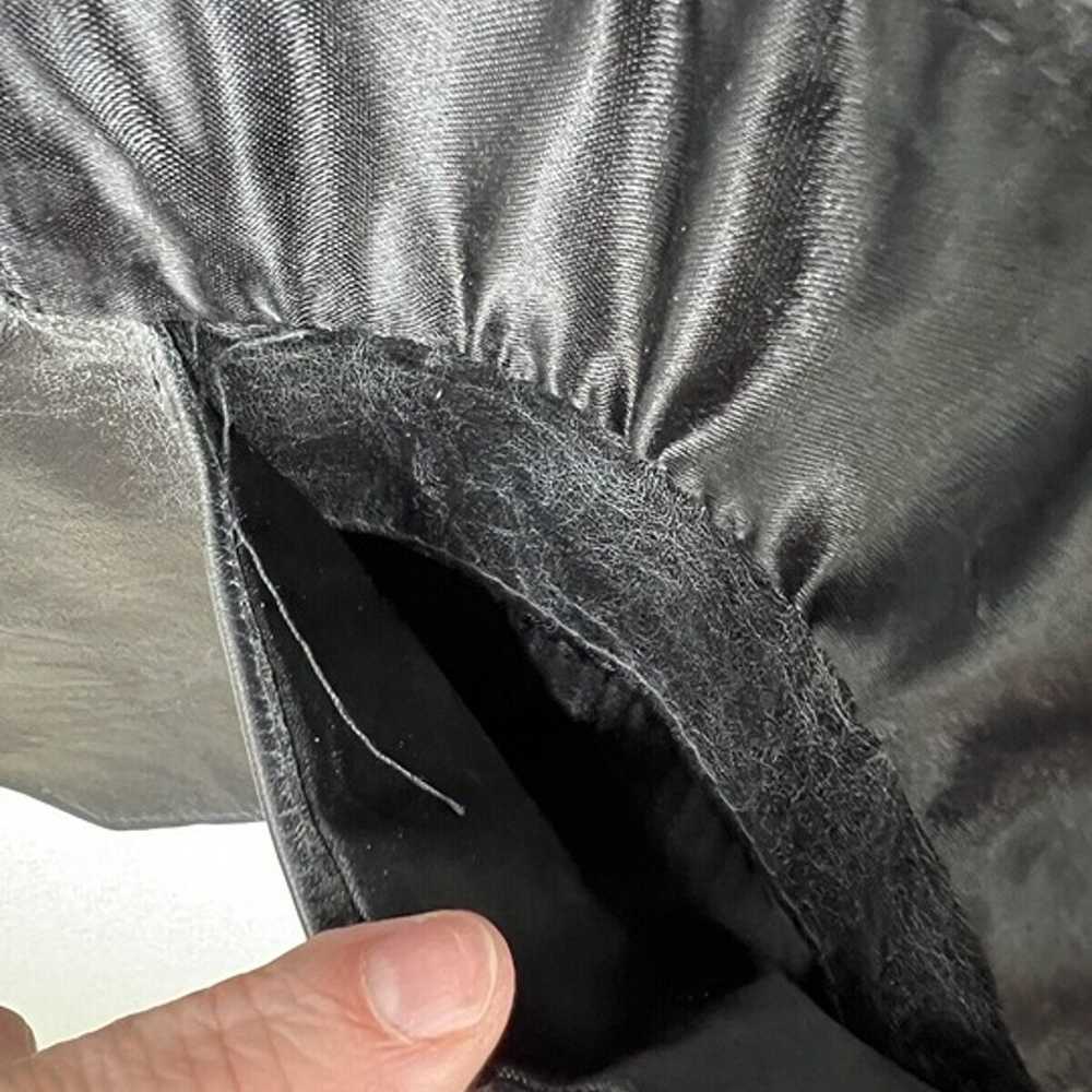 Vintage JC Penney Black Leather Vest Size 44 Reg … - image 6