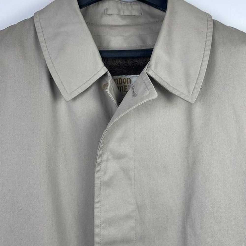 Vintage London Towne Men's Khaki Long Sleeve All-… - image 2