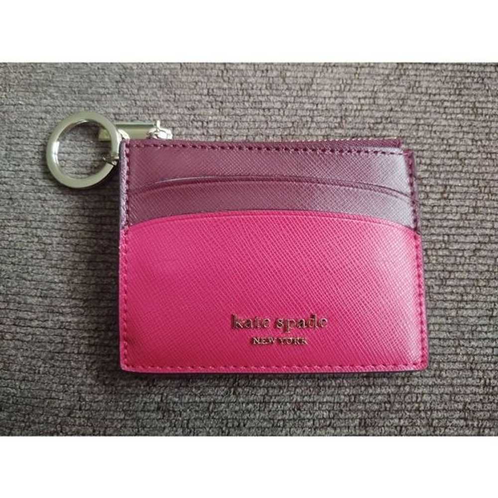 NWOT Kate Spade 2 Tone Leather Credit Card Holder… - image 2