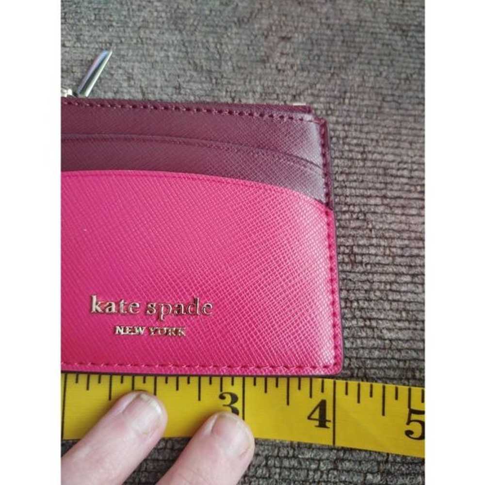 NWOT Kate Spade 2 Tone Leather Credit Card Holder… - image 5