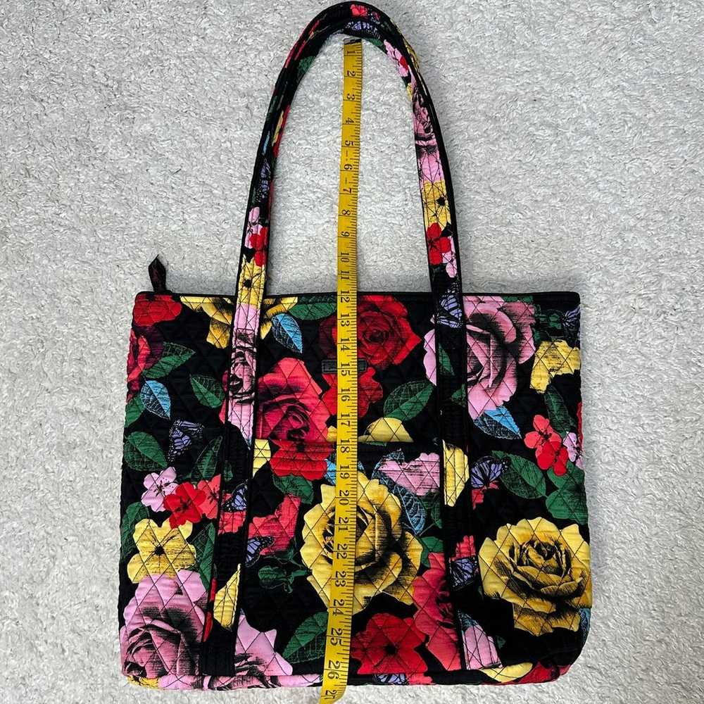 Vera Bradley Havana Rose Large Tote Bag Zip Close… - image 4