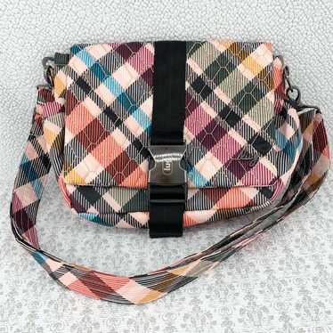Lug Harness Classic Quilted Crossbody Plaid Multi… - image 1