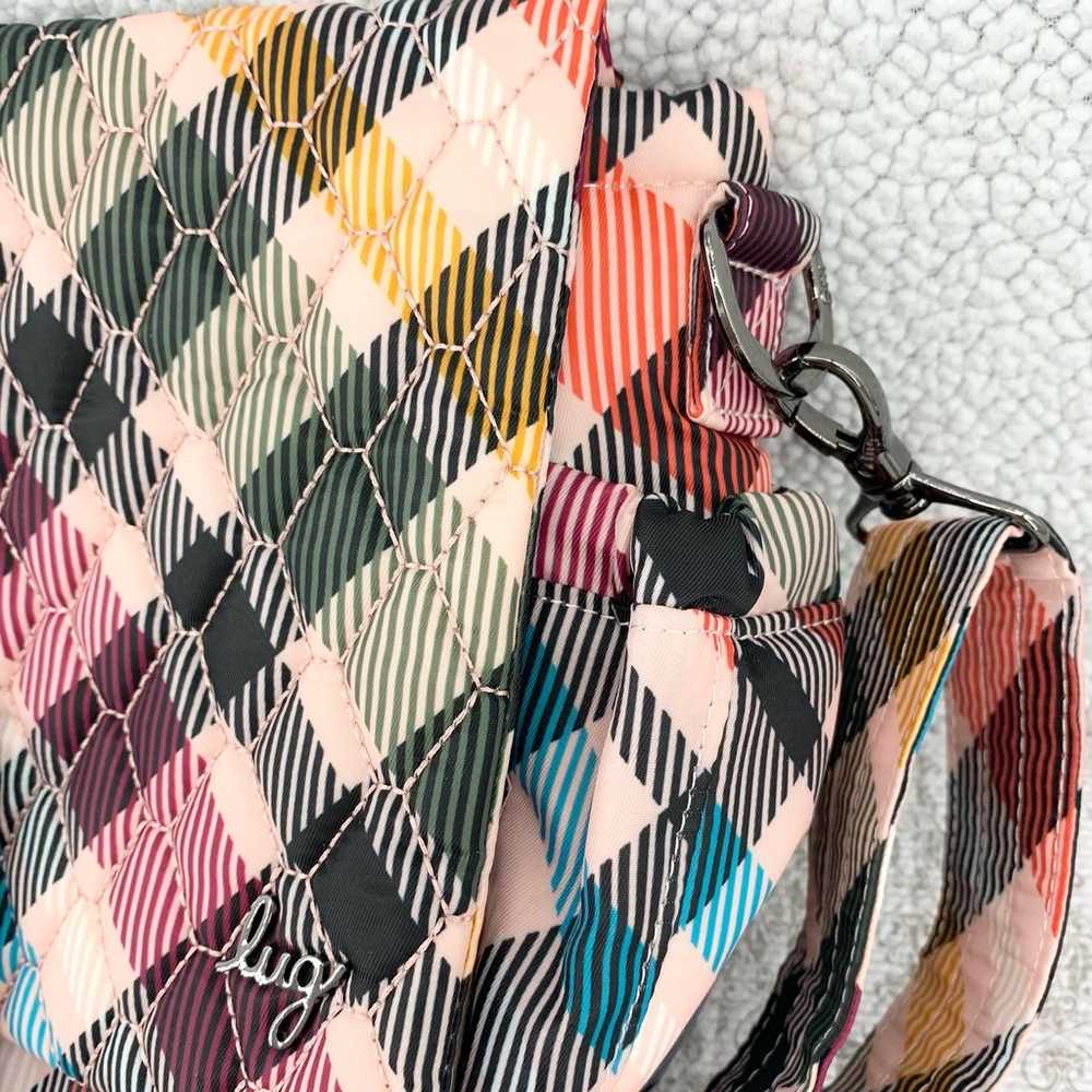 Lug Harness Classic Quilted Crossbody Plaid Multi… - image 3