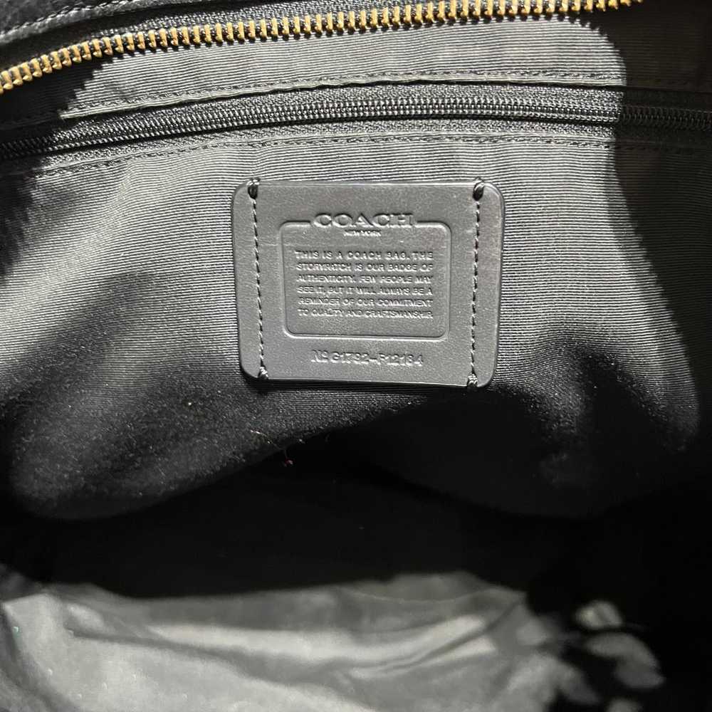 Coach Black Pebbled Leather Town Tote - image 11