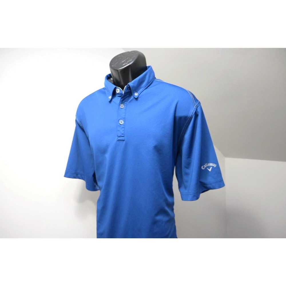 Callaway Callaway Golf Polo Wicking Blue Short Sl… - image 3