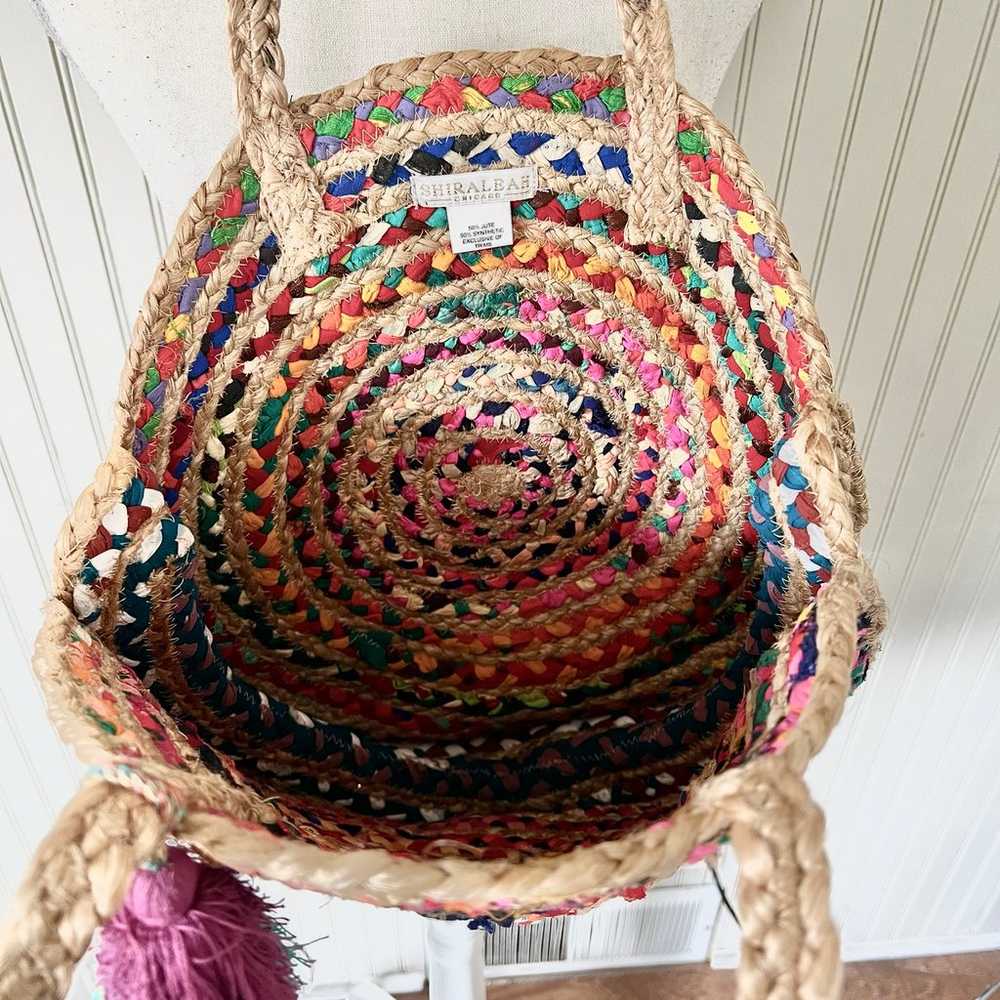 Nordstrom Shiraleah Jute Circular Colorful Croche… - image 3