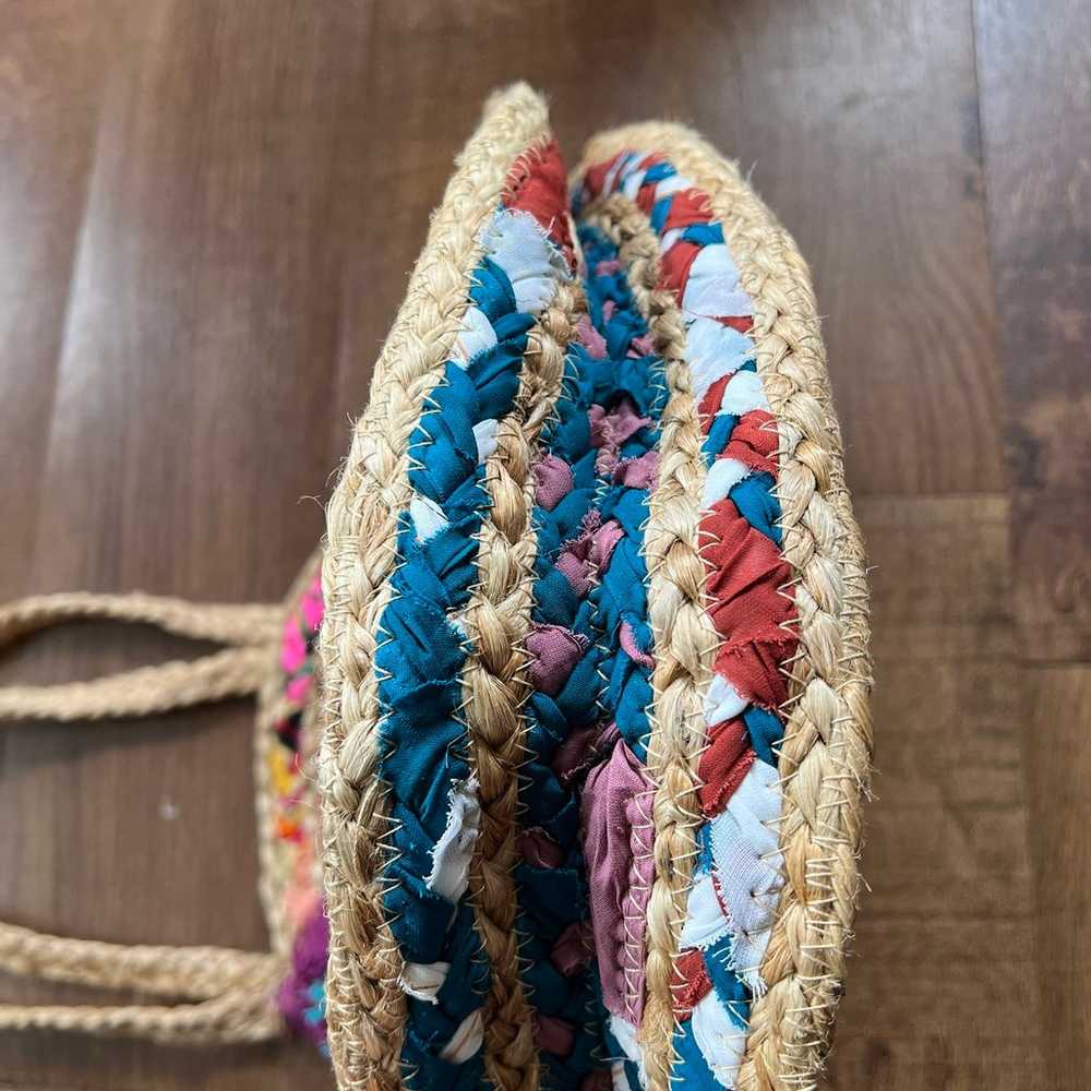 Nordstrom Shiraleah Jute Circular Colorful Croche… - image 7