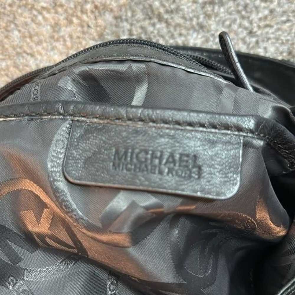 Michael Kors Collete Purse Gun Metal Metallic Sho… - image 5