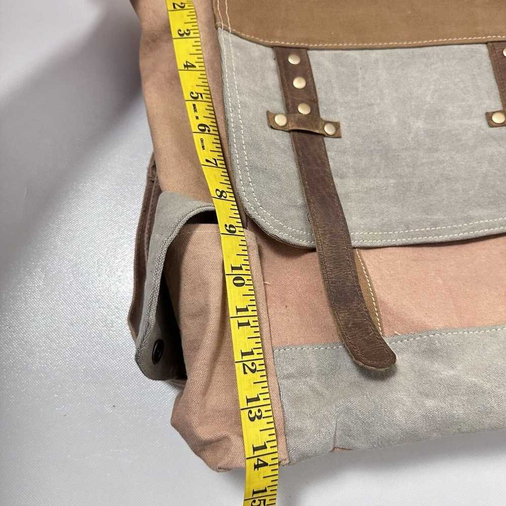 Sugar & Co Backpack Unisex Canvas Muted Colors Le… - image 12